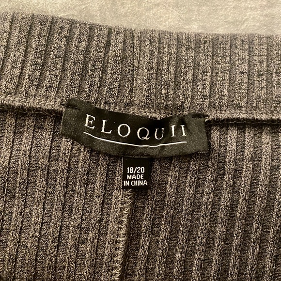 Eloquii plus grey knit pencil skirt - Picture 2 of 2